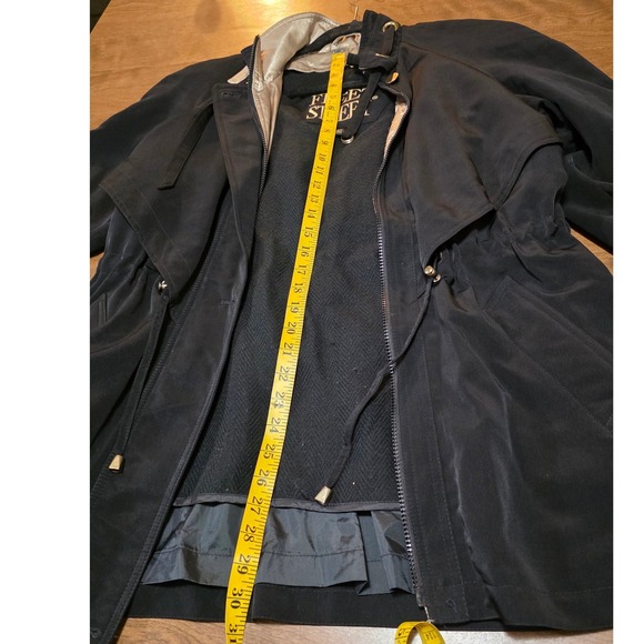 Fleet Street Black‎ Petite Medium Lightweight Drape Front Utility Jacket size M - Picture 3 of 12